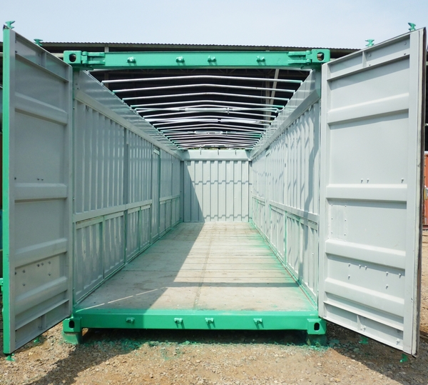 Xe container trần trống