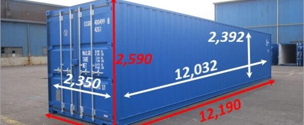 Xe container 40 feet chở được khoảng 25 đến 30 tấn